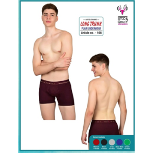 Male Underwear - Long Trunk -Plain
